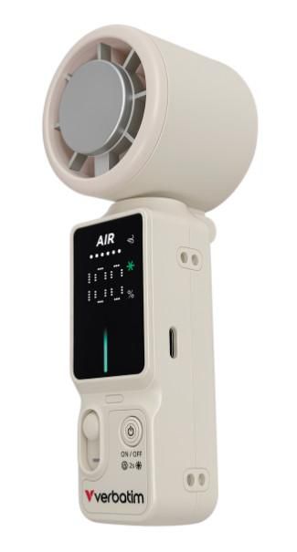 Verbatim Cool 'n' Go Ice Touch Pro Køleventilator Sølv Hvid