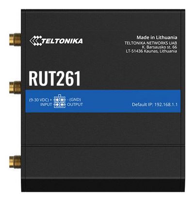 Teltonika Networks RUT261 (EU) WiFi/LTE 4G CAT6  compact dual ethernet router  with physical SIM
