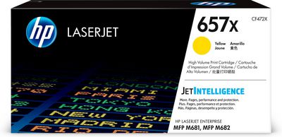 HP 657X original LaserJet Toner cartridge CF472X Yellow High Yield