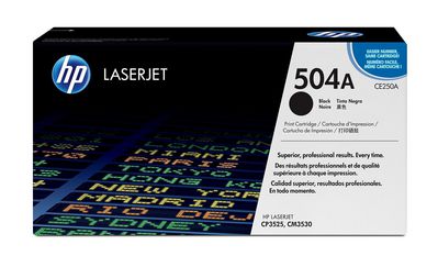 HP Toner 504A CE250A Schwarz