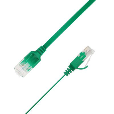 LinkIT Flat U/UTP Cat6A Green 3m AWG 34/7, PVC, 1x4mm