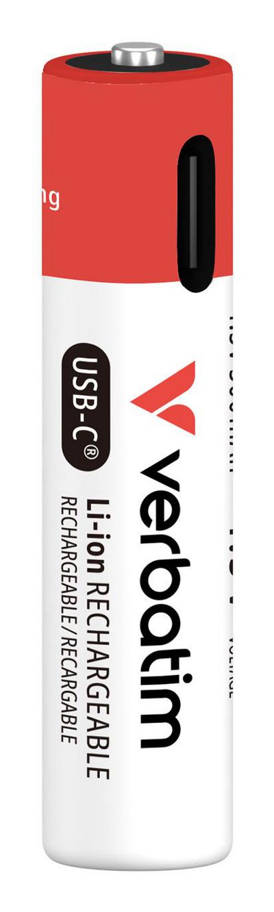Verbatim V AAA USB-C Rechrg Battery  4Pack