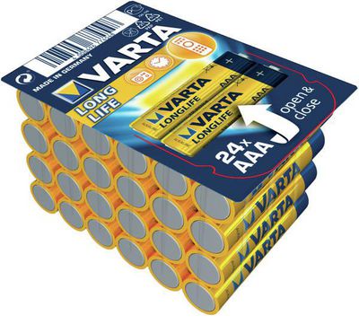 Varta Longlife AAA type Standardbatterier 24