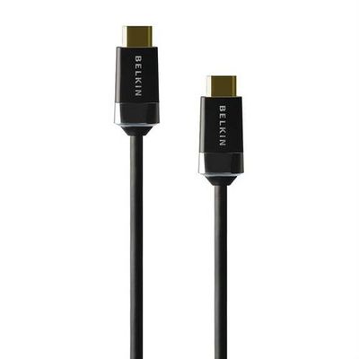 Belkin HDMI Cable/High Speed Gold/2m High Speed HDMI 2m, 2 m, HDMI  Type A (Standard), HDMI Type A (Standard), Black