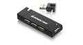 IOGEAR 4 Port USB 2.0 Hub GUH285W6, 480 Mbit/s, Black, Windows 2K, XP, Vista / Mac OS X v10.3.9 +, 22.679 g, USB, 0 - 45 ?C