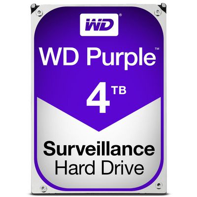 Western Digital WD Purple 4TB 24x7 Purple, 3.5", 4000 GB, 5400  RPM
