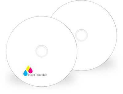 DVD+R 4.7GB/120Min/16x Cakebox (25 Disc) photo-on-disc, Inkjet Full Size Printable Surface