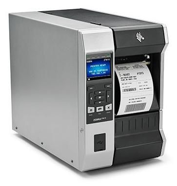 Zebra TT Printer ZT610 4", 300 dpi,  Euro and UK cord, Serial,  USB, Gigabit Ethernet, Bluetooth 4.1, USB Host, Rewind & Peel , Color Touch,