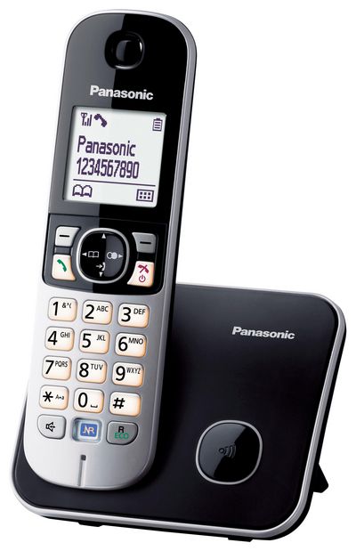 Panasonic KX-TG6811 Trådløs telefon Ingen nummervisning Sort