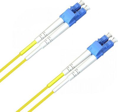 MicroConnect LC/UPC-LC/UPC 12m OS2 Fibre Patch Cable Singlemode Duplex OS1/OS2 Yellow