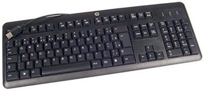 HP Usb Kb Me Cz 672647-223,  Standard, Wired, 672647-223,  Standard, Wired, USB, Membrane, Black