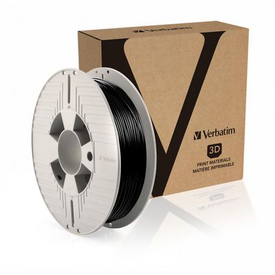 Verbatim 3D PRINTER FILAMENT DURABIO  1.75MM 500G BLACK 55152, 1  pc(s), 500 g